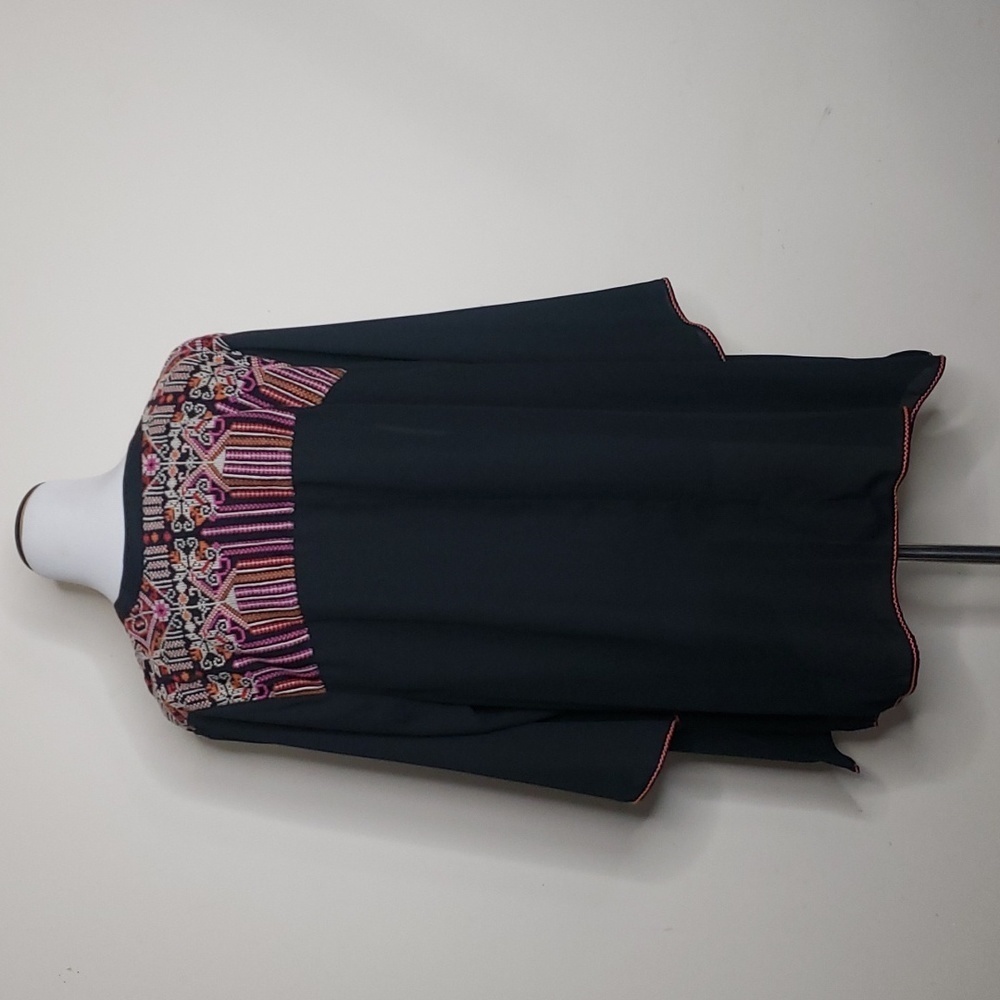 Catherines Open Front Embroidered Sheer Boho Cardigan Size 1X New with tags - Picture 5 of 8